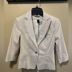 White House Black Market white blazer